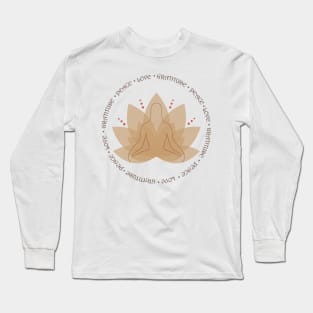 Peace, love, gratitude Long Sleeve T-Shirt